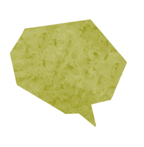 Green speech bubble